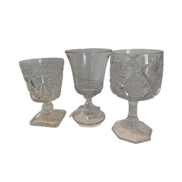 Clear Goblets Set