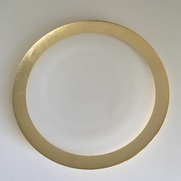Gold Rimmed Dinner Plate