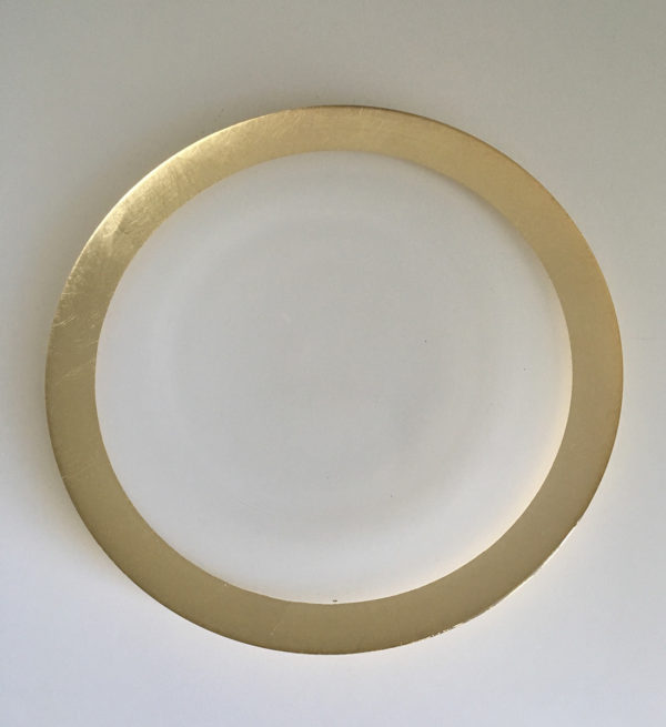 Gold Rimmed Dinner Plate