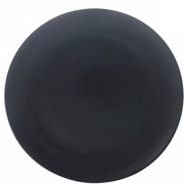 Matte Black Dinner Plate