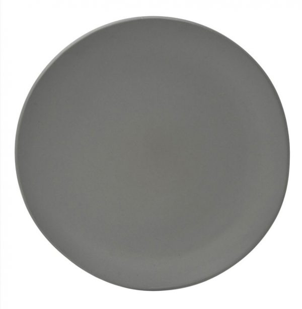 Matte Gray Dinner Plate